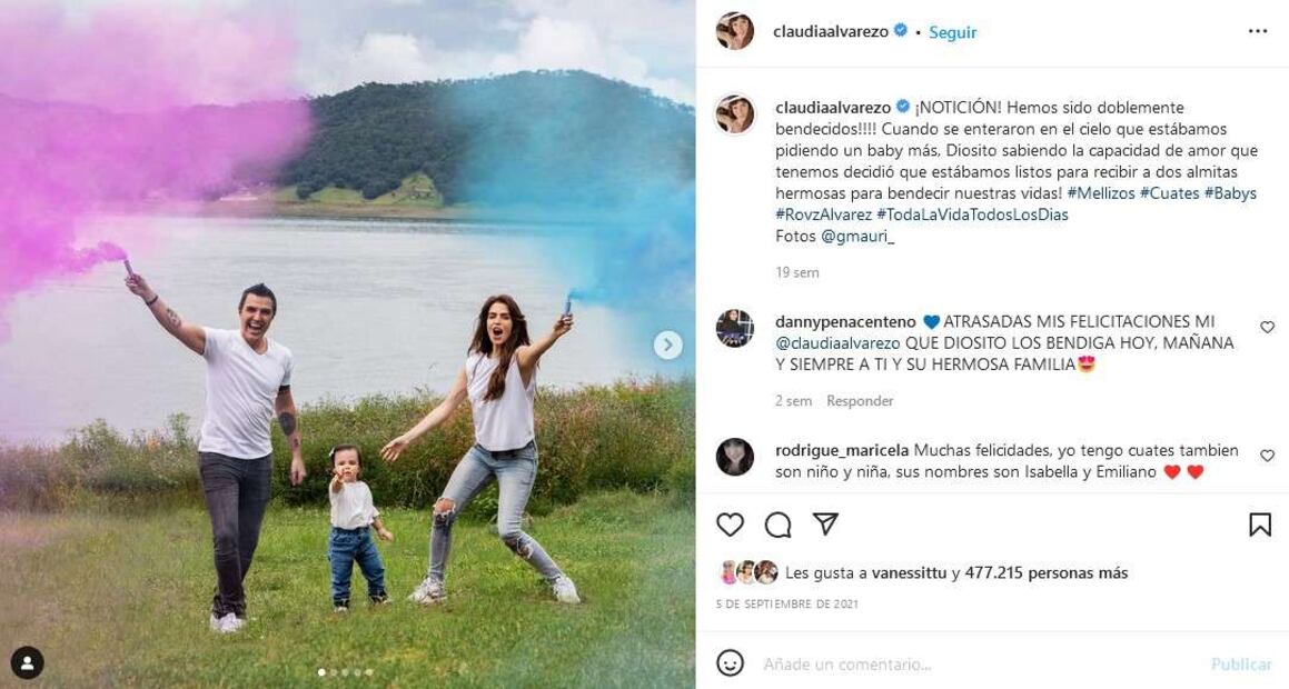Los bebés de Claudia Álvarez y Billy Rovzar nacen prematuramente