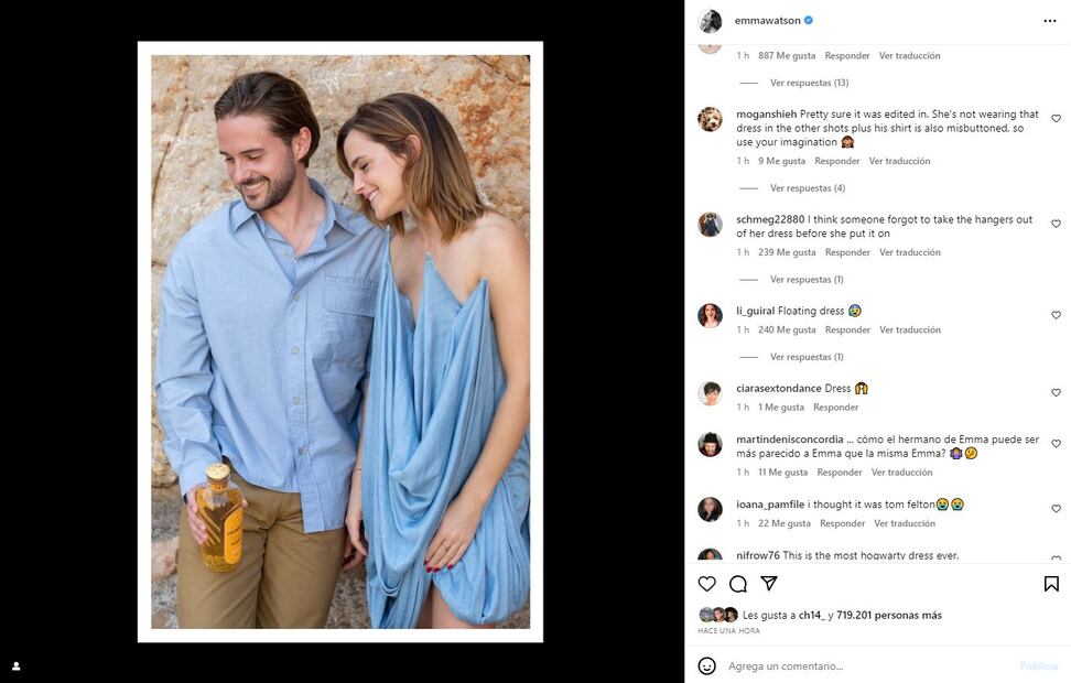 Emma Watson y su hermano Alex / Instagram