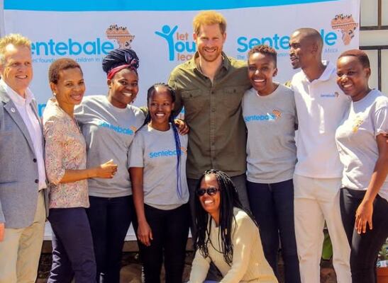 El príncipe Harry visitando Sentebale, su organización benéfica / Foto: Instagram