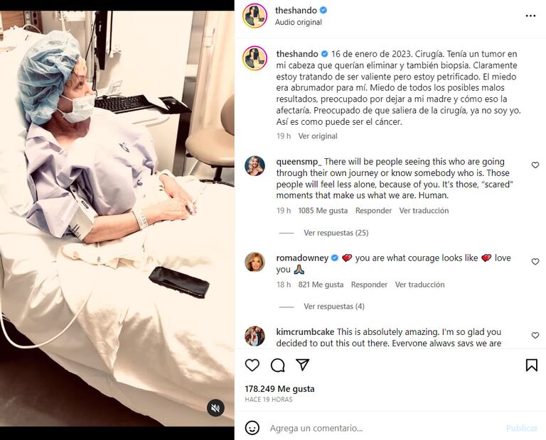 El video de Shannen Doherty antes de entrar a cirugía / Instagram