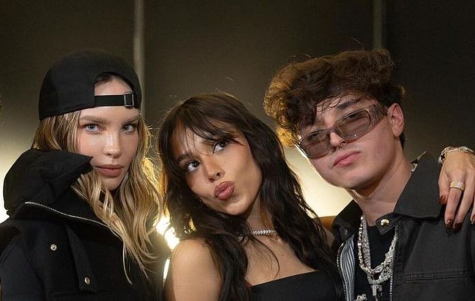 Belinda y Danna Paola con Gabito Ballesteros / Foto: Instagram