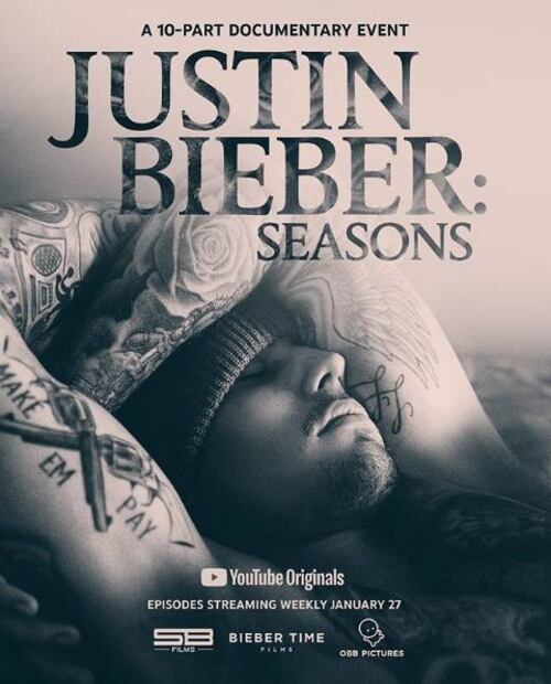 Lanzan tráiler de la serie de Justin Bieber en Youtube, "Justin Bieber: Seasons"