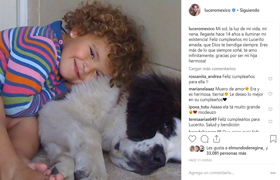 Con una foto inédita, Lucero dedica tierno mensaje a su hija por su cumpleaños 