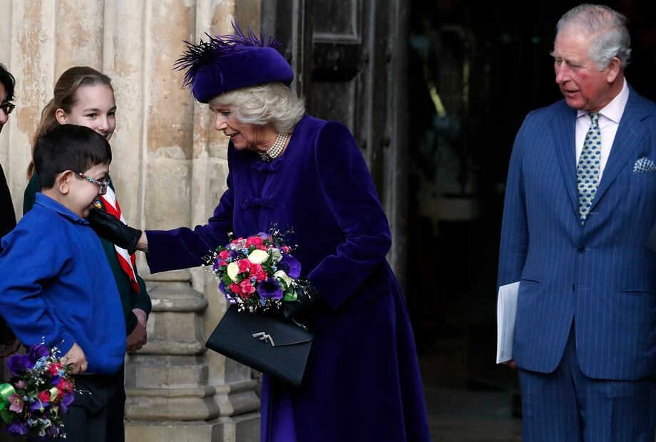 El look de la familia real de Inglaterra en Commonwealth Day; Kate y Meghan espectaculares