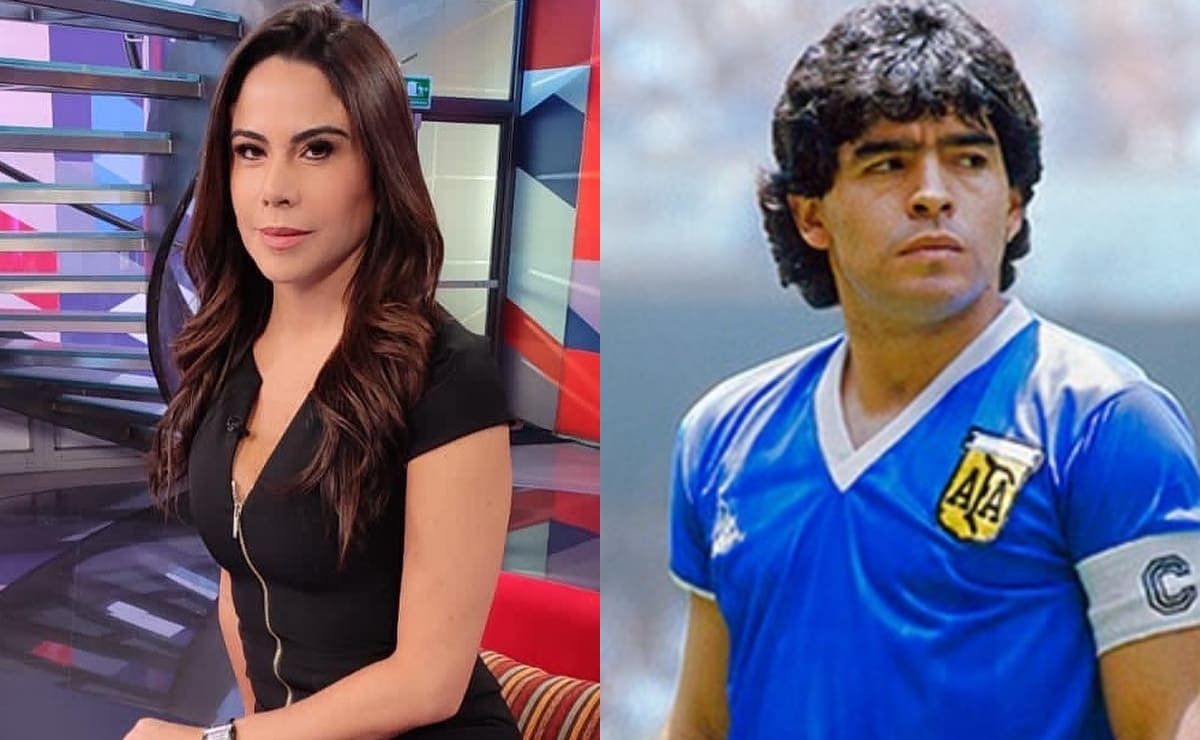 Paola Rojas y Diego Maradona. (Foto: Instagram)