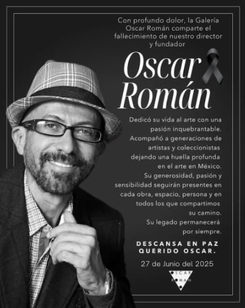 Muere Óscar Román / Foto: Especial