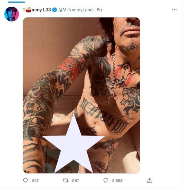 Tommy Lee, ex esposo de Pamela Anderson, asombra al mundo con escandalosa foto explícita