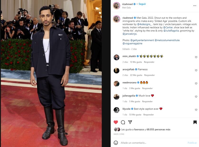 Las celebridades que reivindicaron el Met Gala 2022 con el significado de sus looks