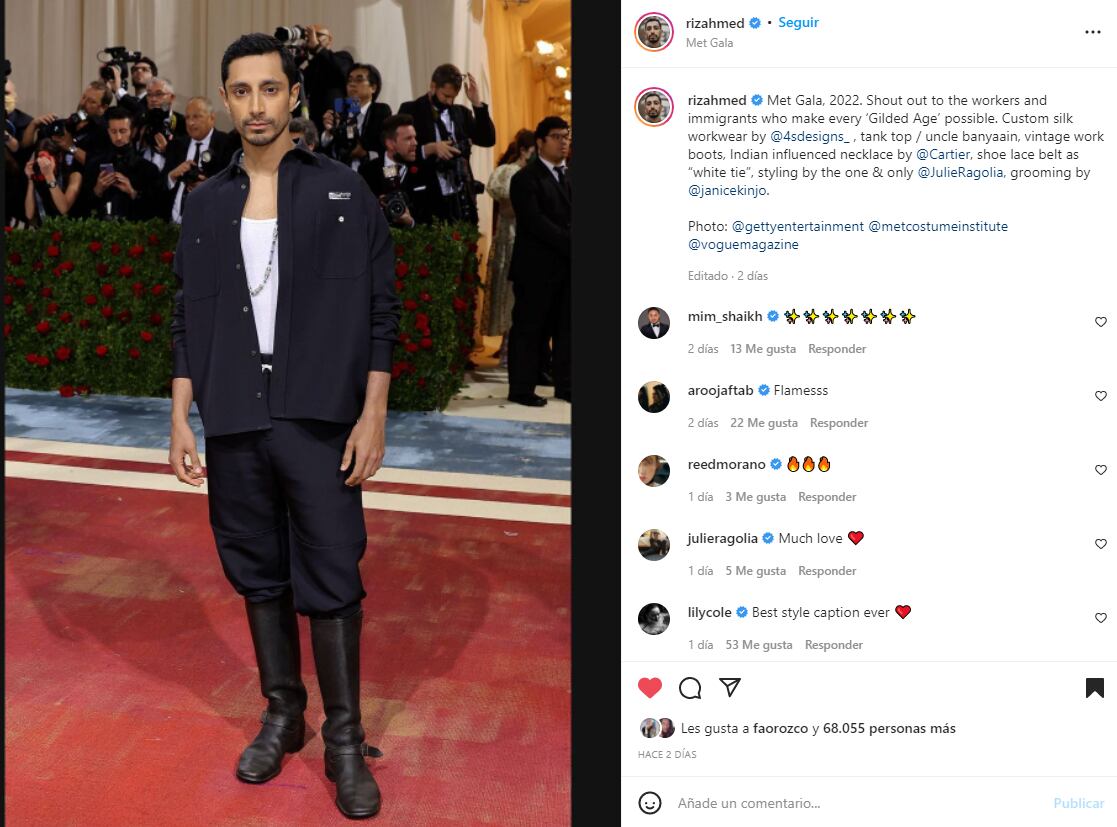Las celebridades que reivindicaron el Met Gala 2022 con el significado de sus looks