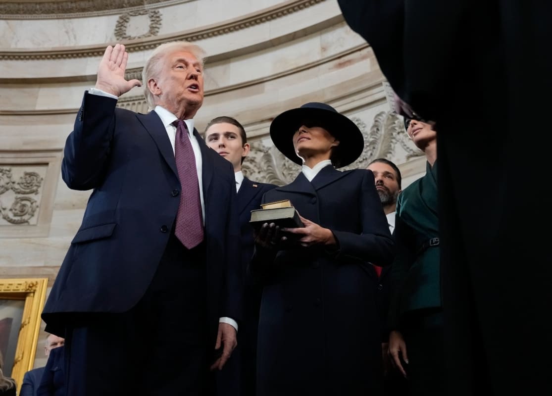 Donald Trump toma protesta como presidente de Estados Unidos / Foto: AFP