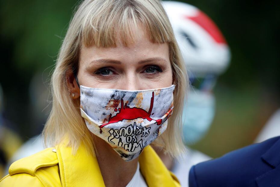 Alberto de Mónaco y Charlene inauguran la Tour de Francia