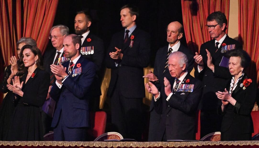 La familia real británica en el Festival Nacional del Recuerdo en el Royal Albert Hall / Foto: Getty Images