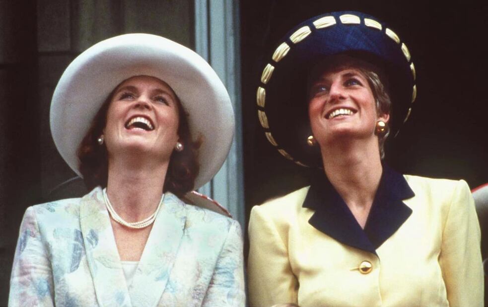 Sarah Ferguson y Diana de Gales durante el desfile Trooping the Colour de 1991 / Foto: Getty Images