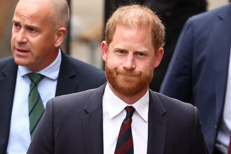 El príncipe Harry en el juzgado de Reino Unido / Foto: AFP