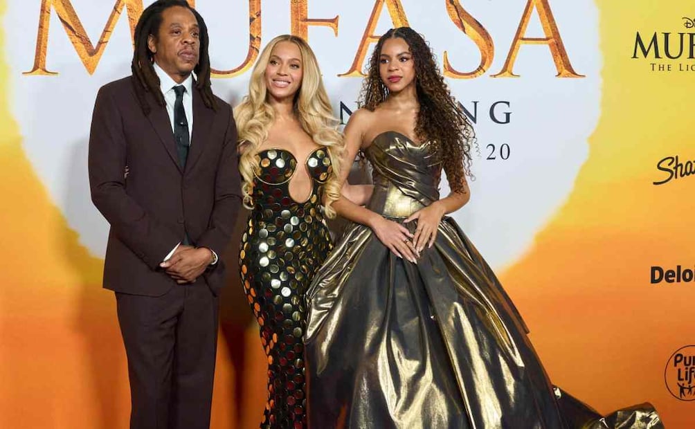 Jay-Z junto a Beyonce, su esposa, y su hija Blue Ivy / Foto: EFE