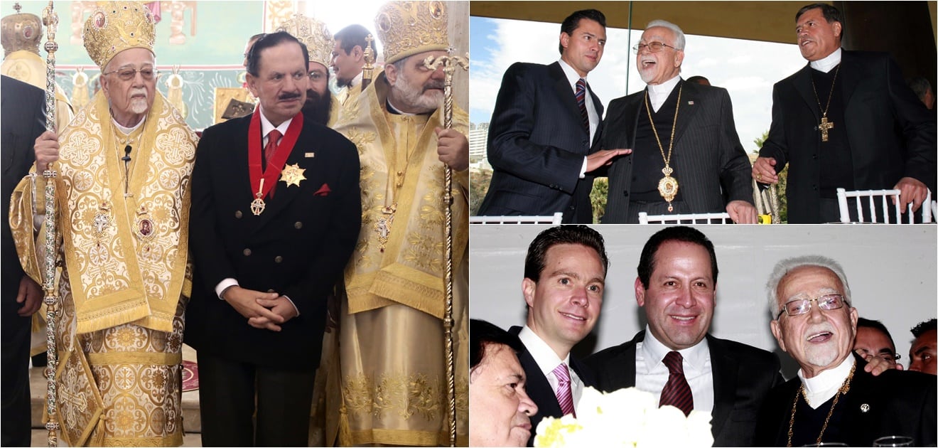 <p>El arzobispo Antonio Chedraoui fue un líder para la comunidad libanesa en México y entabló buenas amistades con presidentes, gobernadores, empresarios, políticos y figuras de la vida social del país. <strong>(Fotos: Archivo El Universal)&nbsp;</strong></p>
