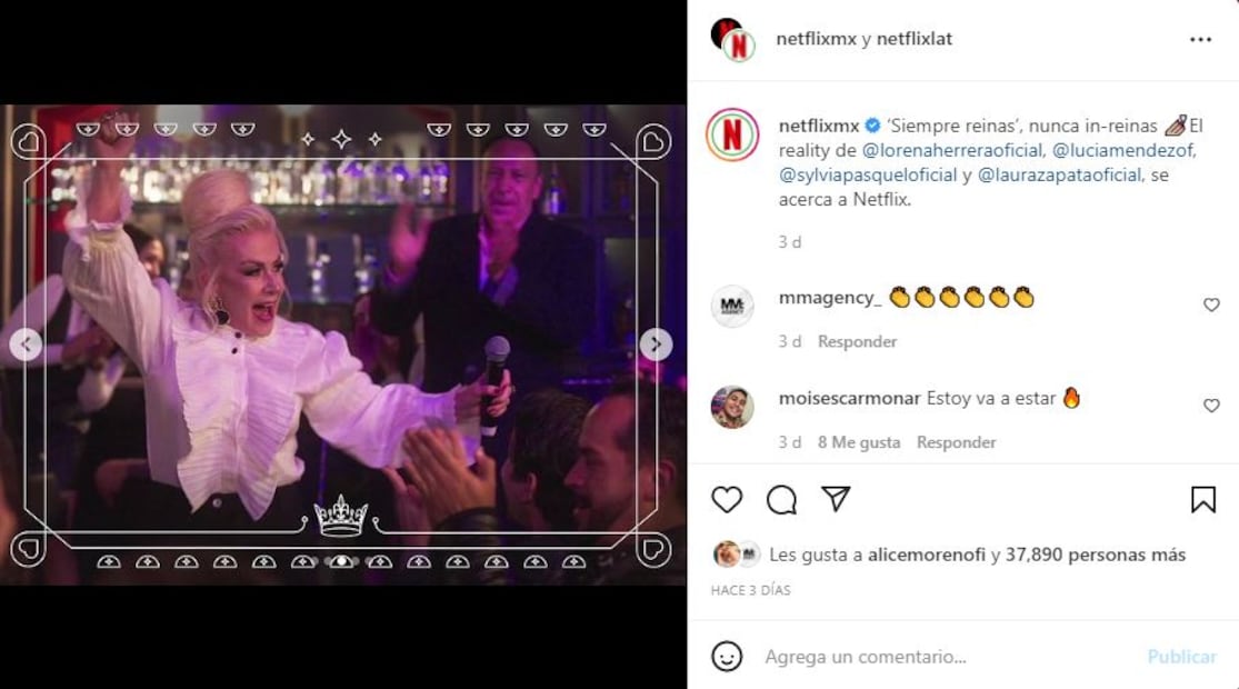 Sylvia Pasquel, Laura Zapata y Lucía Méndez en reality de Netflix