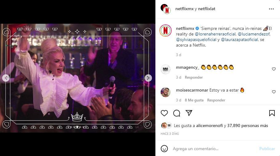 Sylvia Pasquel, Laura Zapata y Lucía Méndez en reality de Netflix