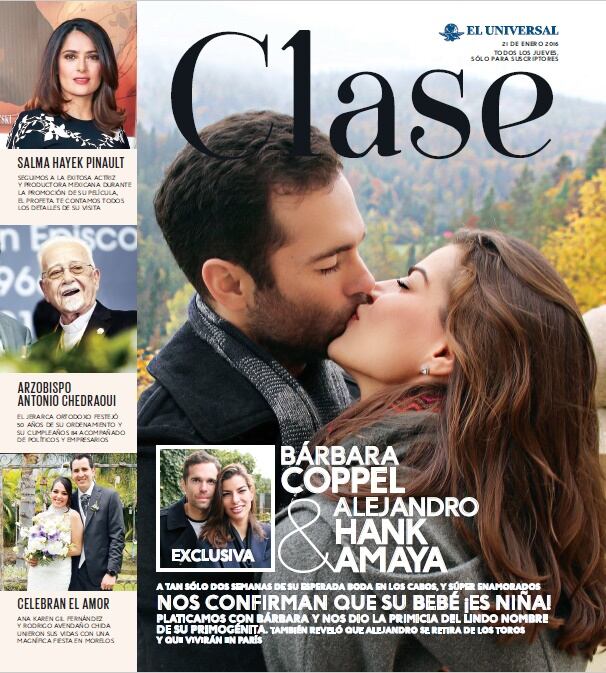 EXCLUSIVA: Bárbara Coppel nos revela el sexo y el nombre de su primer bebé 