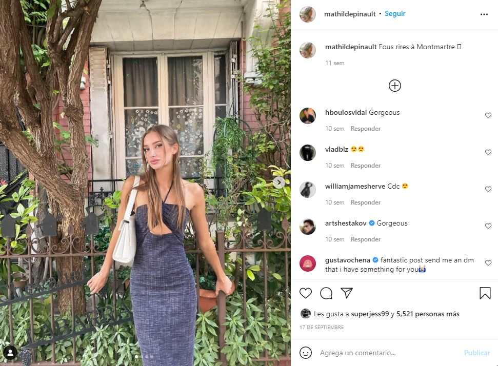 Mathilde Pinault, la hijastra de Salma Hayek que es influencer
