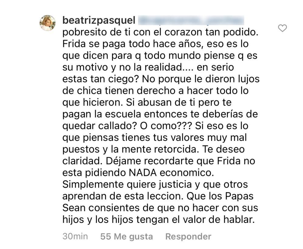 Frida Sofía sobre Alejandra Guzmán : "tiene el corazón lleno de maldad"