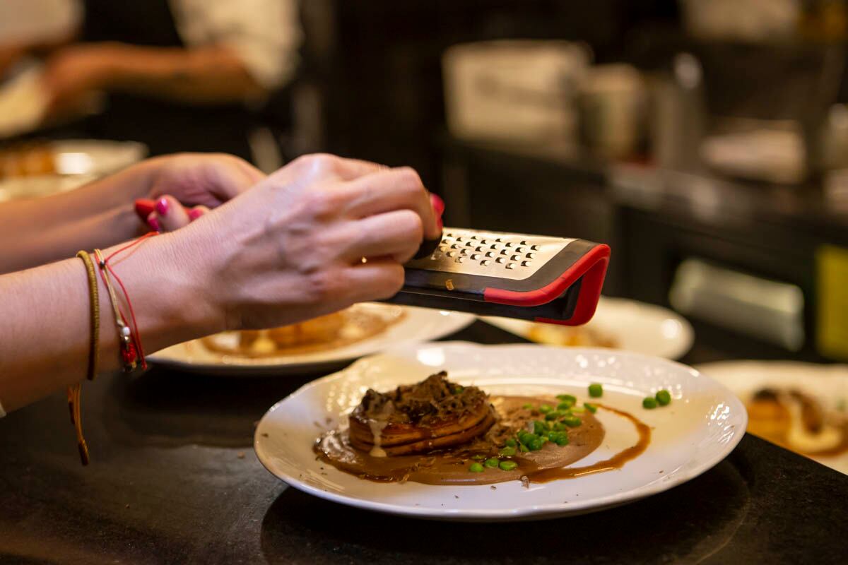 Vol au vent con trufa. (Foto: Esteban Torreblanca)