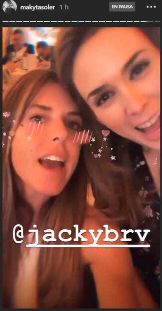 Maky Soler festeja su cumpleaños entre amigas 