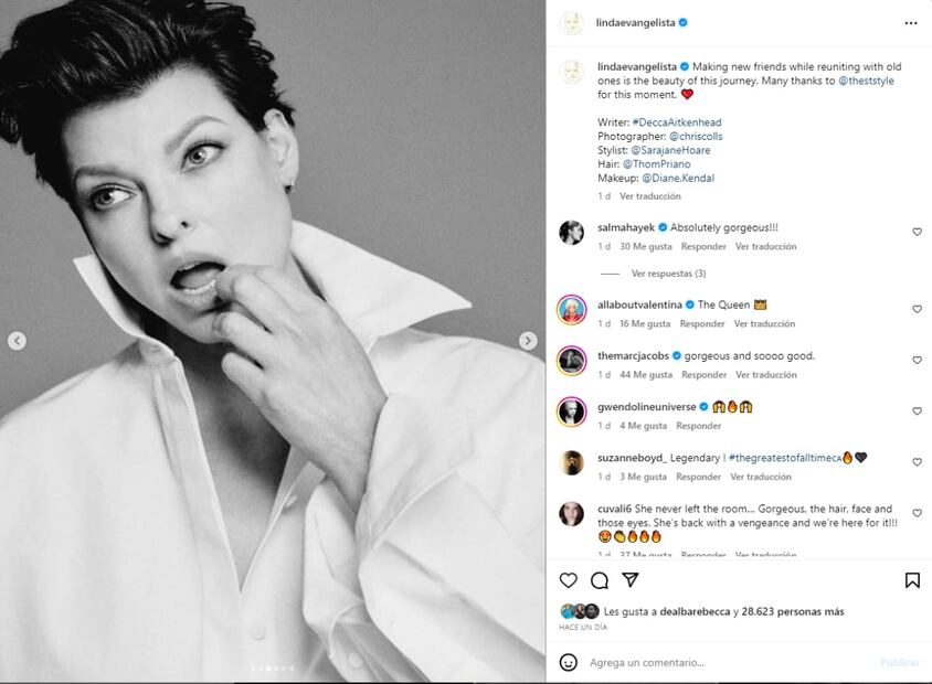 Linda Evangelista / Instagram