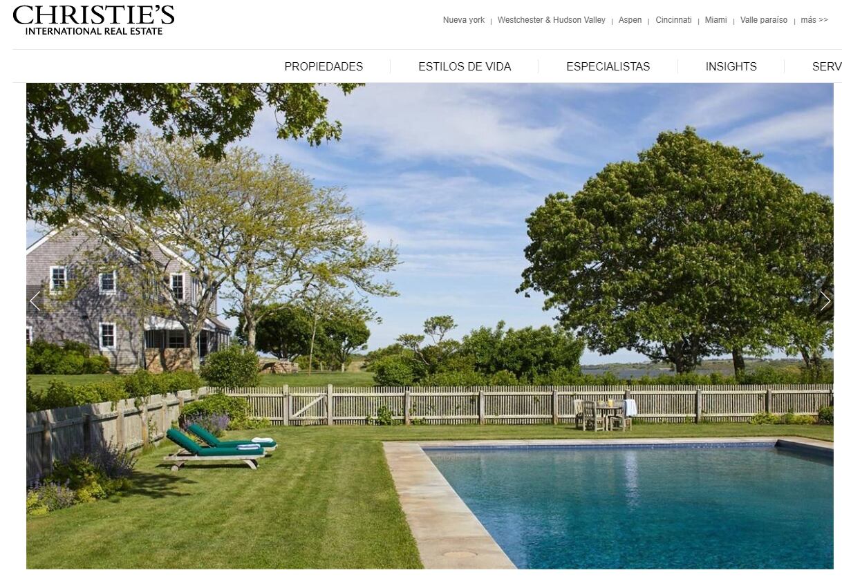 Ponen en venta propiedad de Jackie Kennedy en 65 millones de dólares ¡es inmensa!