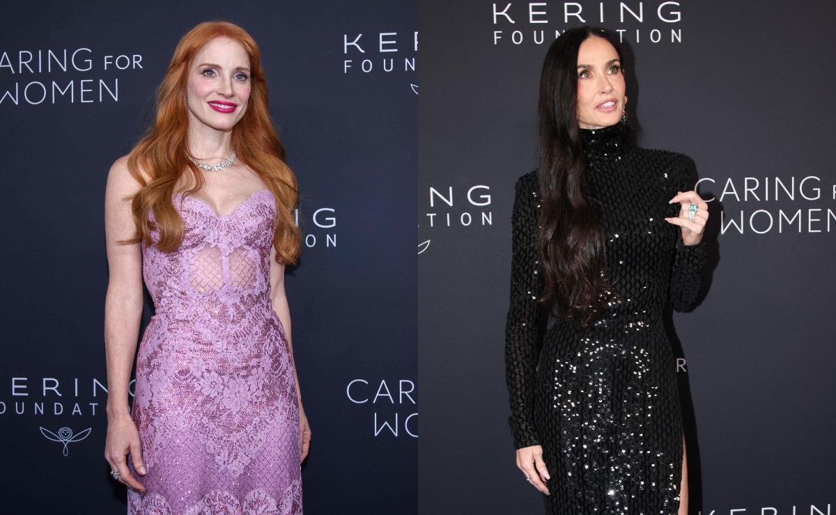 Jessica Chastain y Demi Moore / Fotos: AFP - EFE