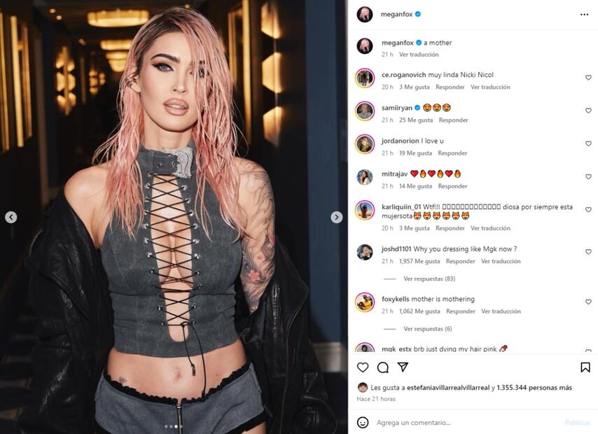 El look revelador de Megan Fox / Instagram