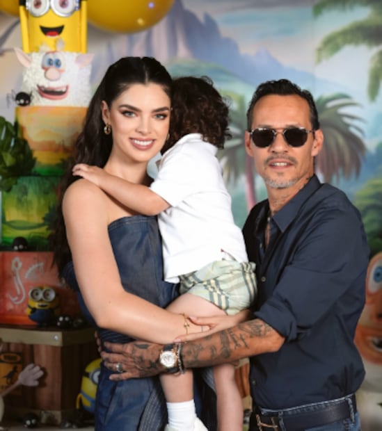 Nadia Ferreira y Marc Anthony con su hijo Marquitos / Foto: Instagram