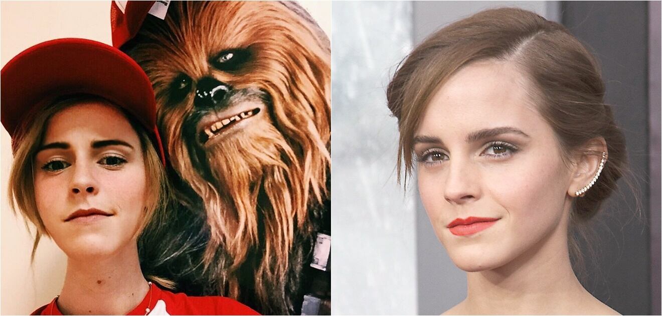 <p>La doble de Emma Watson vive en Glasgow y en sus fotos de instagram se ve idéntica a la actriz de origen inglés.&nbsp;<strong>(Fotos: Archivo El Universal, &nbsp;Instagram)</strong></p>
