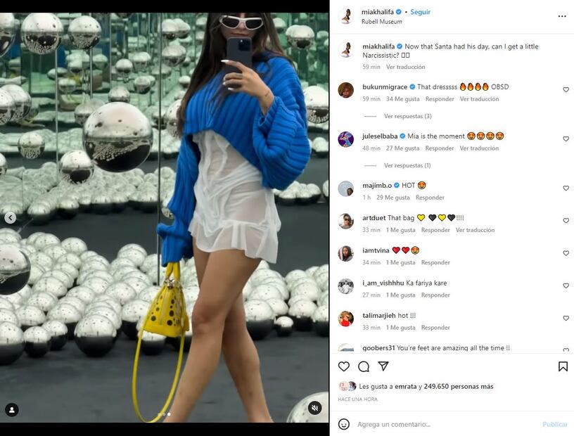 El wet dress de Mia Khalifa que deja poco a la imaginación y resalta su belleza