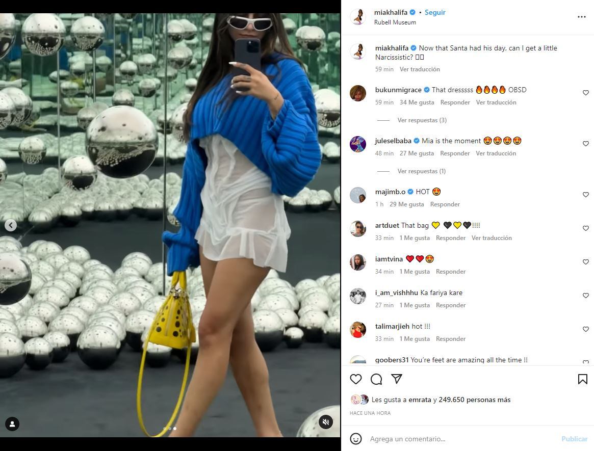 El wet dress de Mia Khalifa que deja poco a la imaginación y resalta su belleza