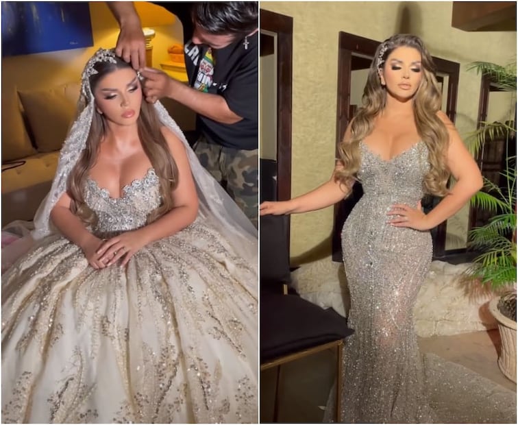 Los vestidos de Mariana González, esposa de Vicente Fernández Jr. / Instagram / Instagram