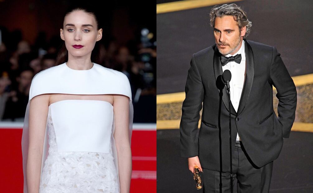 Rooney Mara y Joaquin Phoenix (Fotos: EFE y AFP)