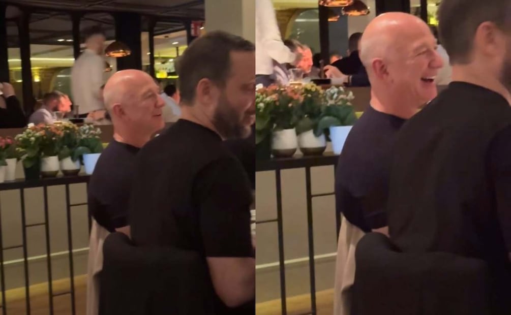 Jeff Bezos cenó en el restaurante 'Ten con Ten' / Foto: Capturas X @ajnogues