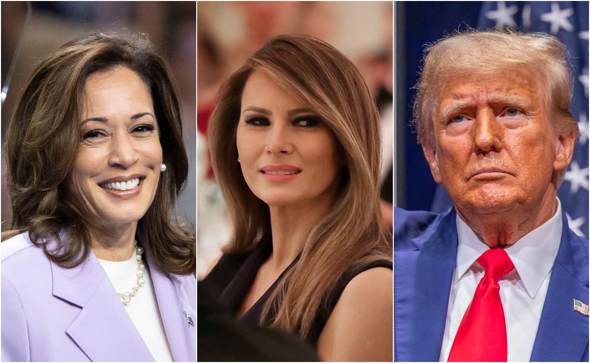 Donald Trump se burla de Kamala Harris y la compara con Melania, su esposa