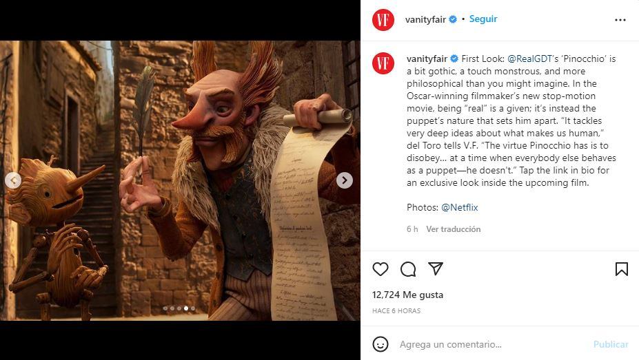 Guillermo del Toro revela las primeras imágenes del stop motion de “Pinocho”
