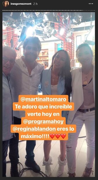El papá de Inés Gómez Mont visita a su hija por primera vez en un set de televisión 
