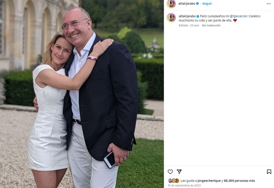 Altair Jarabo y Fréderic García/Instagram