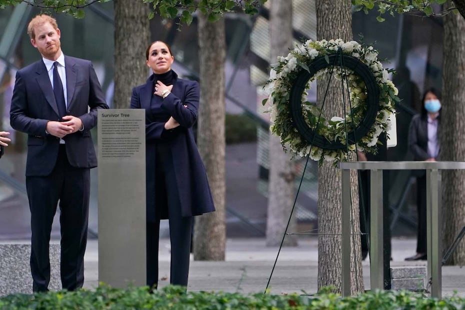 Meghan Markle, elegante y sofisticada en su visita a Nueva York acompañada de Harry