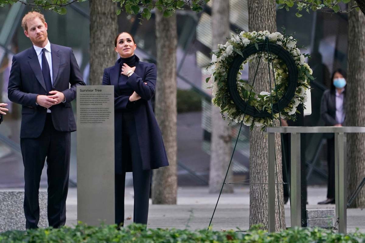 Meghan Markle, elegante y sofisticada en su visita a Nueva York acompañada de Harry