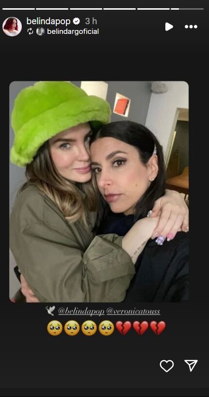 Belinda y Verónica Toussaint/Instagram