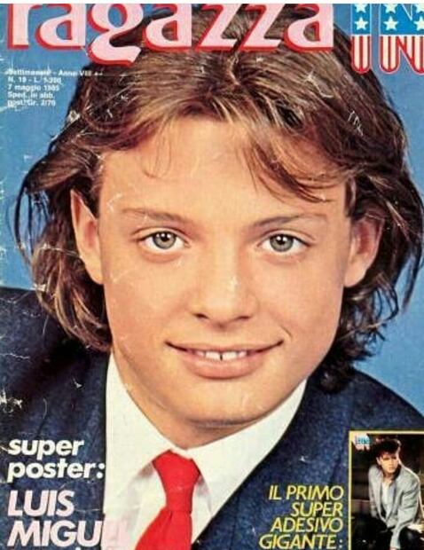 La portada de la revista italiana para la que posó Luis Miguel