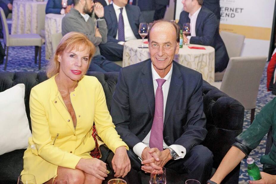 Deby y Charles Béard en un evento de Monte Xanic en 2016. (Foto: Archivo El Universal)