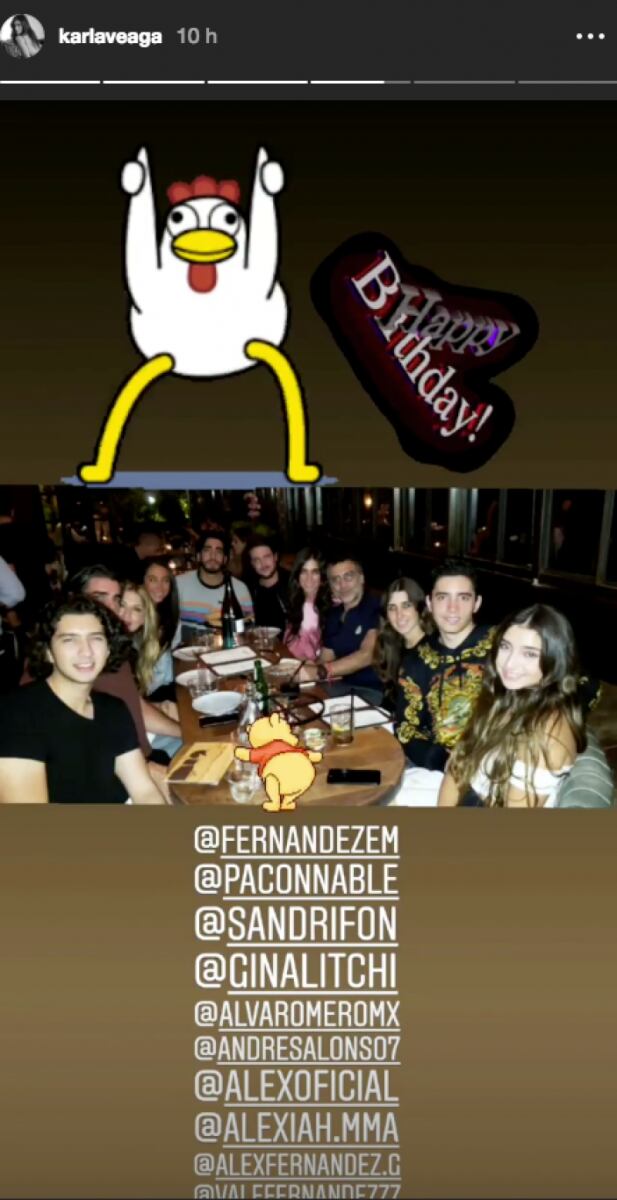 Alejandro Fernández festeja el cumpleaños de su novia en compañía de sus hijos