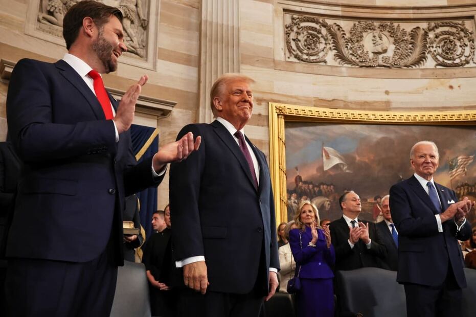 Donald Trump toma protesta como presidente de Estados Unidos / Foto: AFP