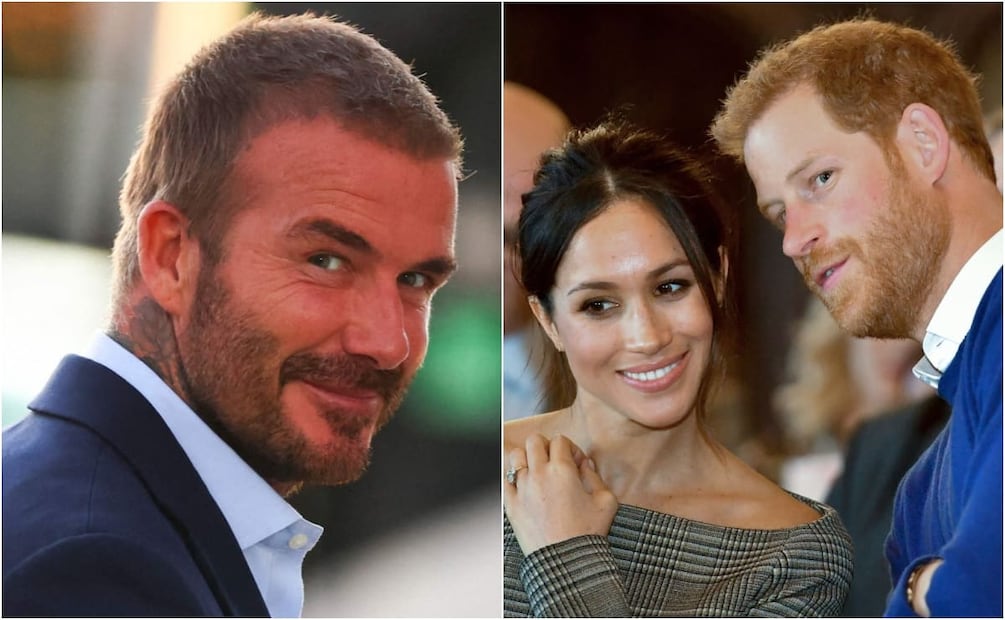 David Beckham y los duques de Sussex / Foto: AFP
